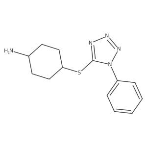 4-[(1-phenyl-1H-1,2,3,4-tetrazol-5-yl)sulfanyl]cyclohexan-1-amine Structure