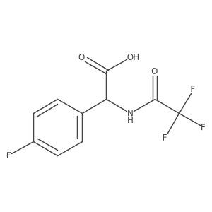 2-(4-Fluorophenyl)-2-(trifluoroacetamido)acetic acid结构式