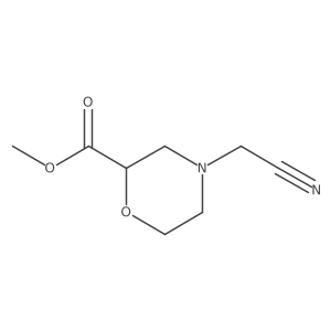 Methyl 4-(cyanomethyl)morpholine-2-carboxylate结构式