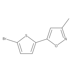 5-(5-Bromo-2-thienyl)-3-methylisoxazole Structure