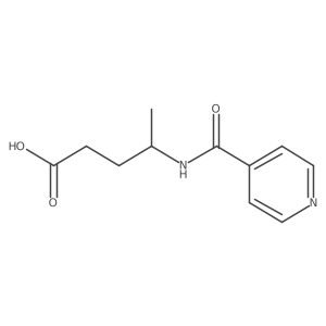 4-(Isonicotinamido)pentanoic acid Structure
