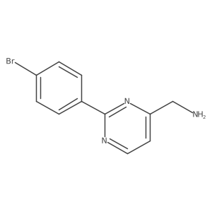 (2-(4-Bromophenyl)pyrimidin-4-yl)methanamine结构式