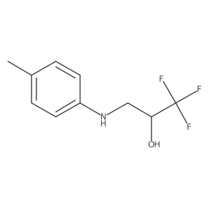 1,1,1-Trifluoro-3-[(4-methylphenyl)amino]propan-2-ol结构式