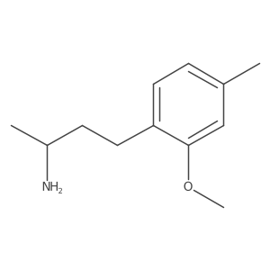 (2S)-4-(2-methoxy-4-methylphenyl)butan-2-amine结构式