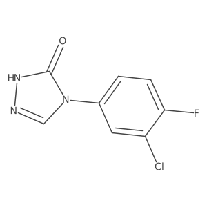 4-(3-Chloro-4-fluorophenyl)-1H-1,2,4-triazol-5(4H)-one Structure
