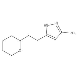 3-[2-(oxan-2-yl)ethyl]-1H-pyrazol-5-amine Structure