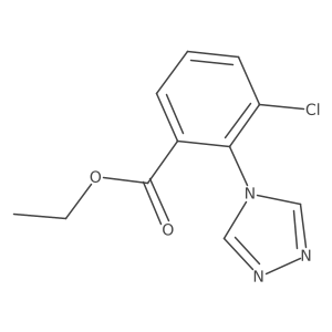 Ethyl3-chloro-2-(4H-1,2,4-triazol-4-yl)benzoate结构式