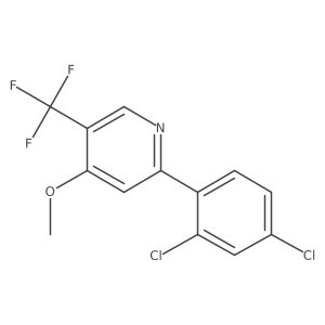 2-(2,4-Dichlorophenyl)-4-methoxy-5-(trifluoromethyl)pyridine结构式