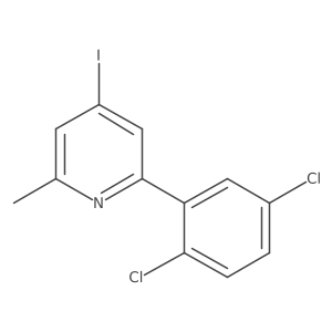2-(2,5-Dichlorophenyl)-4-iodo-6-methylpyridine结构式