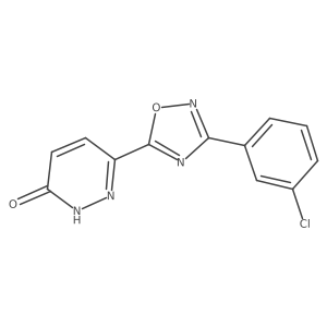 6-[3-(3-chlorophenyl)-1,2,4-oxadiazol-5-yl]pyridazin-3(2H)-one Structure