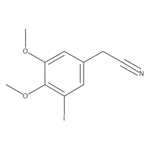 2-(3-Iodo-4,5-dimethoxyphenyl)acetonitrile Structure