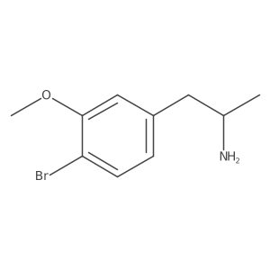(2S)-1-(4-bromo-3-methoxyphenyl)propan-2-amine结构式