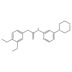2-(3,4-dimethoxyphenyl)-N-(6-morpholinopyrimidin-4-yl)acetamide Structure