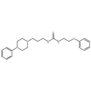 1-(2-Phenoxyethyl)-3-[3-(4-phenylpiperazin-1-yl)propyl]urea结构式