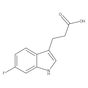 3-(6-Fluoro-1H-indol-3-yl)propanoic acid Structure