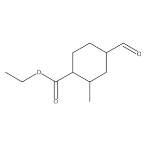 Ethyl 4-formyl-2-methylcyclohexanecarboxylate结构式
