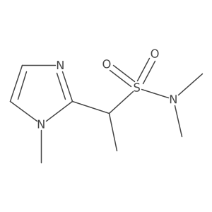 N,N-dimethyl-1-(1-methyl-1H-imidazol-2-yl)ethanesulfonamide Structure