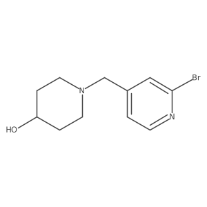 1-((2-Bromopyridin-4-yl)methyl)piperidin-4-ol结构式
