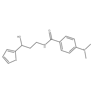 4-(Dimethylamino)-N-[3-hydroxy-3-(thiophen-2-YL)propyl]benzamide结构式