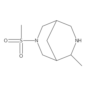 3,7-Diazabicyclo[3.3.1]nonane, 2-methyl-7-(methylsulfonyl)- Structure