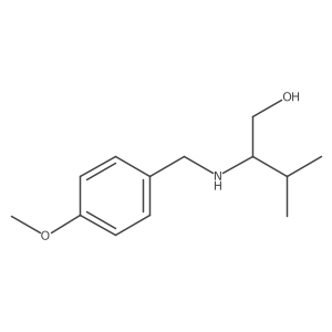 2-{[(4-Methoxyphenyl)methyl]amino}-3-methylbutan-1-ol结构式