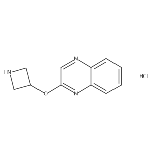 2-(Azetidin-3-yloxy)quinoxaline hydrochloride结构式