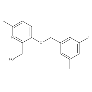 [3-[(3,5-Difluorophenyl)methoxy]-6-methylpyridin-2-yl]methanol Structure