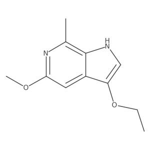 3-Ethoxy-5-methoxy-7-methyl-6-azaindole结构式