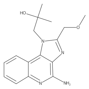 1-(4-Amino-2-(methoxymethyl)-1H-imidazo[4,5-c]quinolin-1-yl)-2-methylpropan-2-ol结构式