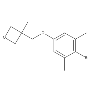 3-((4-Bromo-3,5-dimethylphenoxy)methyl)-3-methyloxetane Structure