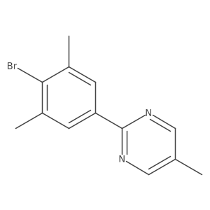 2-(4-Bromo-3,5-dimethyl-phenyl)-5-methyl-pyrimidine Structure