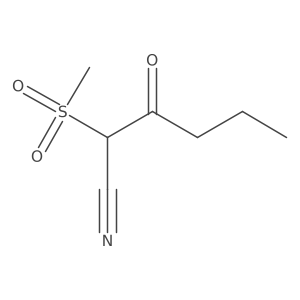 2-Methanesulfonyl-3-oxohexanenitrile Structure