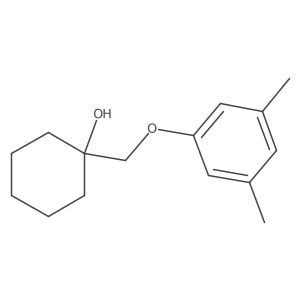 1-((3,5-Dimethylphenoxy)methyl)cyclohexan-1-ol结构式