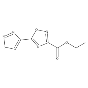 Ethyl 5-(1,2,3-thiadiazol-4-yl)-1,2,4-oxadiazole-3-carboxylate Structure