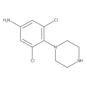 3,5-Dichloro-4-piperazin-1-ylaniline Structure