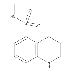 N-methyl-1,2,3,4-tetrahydroquinoline-5-sulfonamide结构式