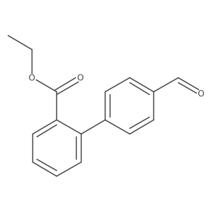 4'-Formyl-biphenyl-2-carboxylic acid ethyl ester Structure