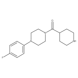 4-(4-Fluorophenyl)piperazinyl 4-piperidyl ketone Structure