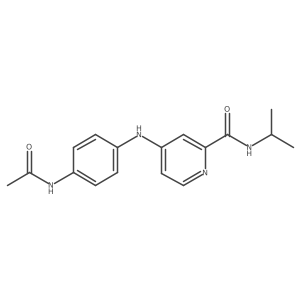 4-[[4-(Acetylamino)phenyl]amino]-N-(1-methylethyl)-2-pyridinecarboxamide结构式