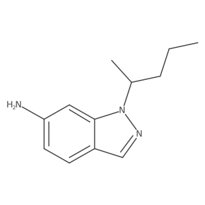 1-(pentan-2-yl)-1H-indazol-6-amine结构式