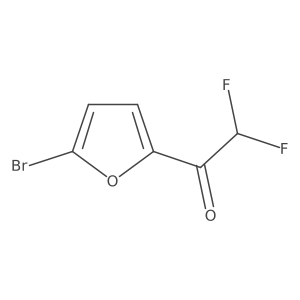 1-(5-Bromofuran-2-yl)-2,2-difluoroethan-1-one Structure