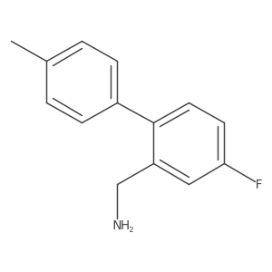 (4-Fluoro-4'-methyl-[1,1'-biphenyl]-2-yl)methanamine结构式