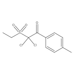 2,2-Dichloro-2-ethanesulfonyl-1-p-tolyl-ethanone结构式