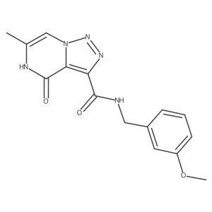 N-(3-methoxybenzyl)-6-methyl-4-oxo-4,5-dihydro[1,2,3]triazolo[1,5-a]pyrazine-3-carboxamide Structure
