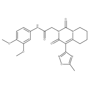 N-(3,4-dimethoxyphenyl)-2-[4-(5-methyl-1,2,4-oxadiazol-3-yl)-1,3-dioxo-5,6,7,8-tetrahydro-1H-pyrido[1,2-c]pyrimidin-2(3H)-yl]acetamide Structure