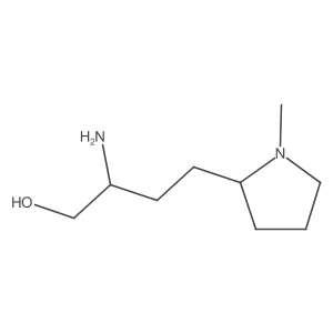 2-Amino-4-(1-methylpyrrolidin-2-yl)butan-1-ol Structure