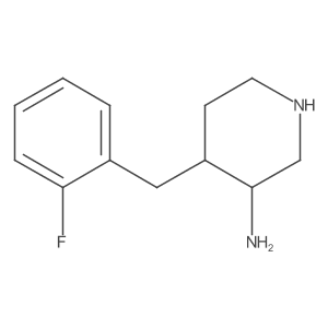 4-(2-Fluorobenzyl)piperidin-3-amine Structure