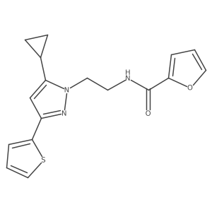 N-(2-(5-cyclopropyl-3-(thiophen-2-yl)-1H-pyrazol-1-yl)ethyl)furan-2-carboxamide Structure