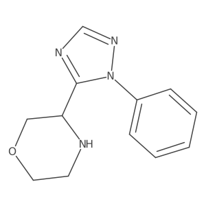 3-(1-Phenyl-1H-1,2,4-triazol-5-yl)morpholine Structure