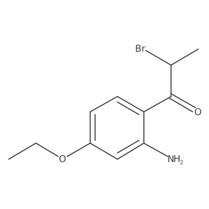 1-(2-Amino-4-ethoxyphenyl)-2-bromopropan-1-one Structure